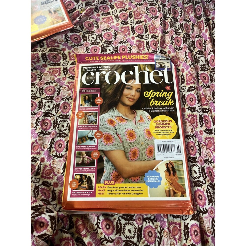 Inside Crochet, Issue 190, 2026 Spring Break Gorgeous Summer Projects Beach Vibe